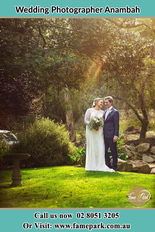 Romantic garden photo of the Bride and the Groom Anambah NSW 2320