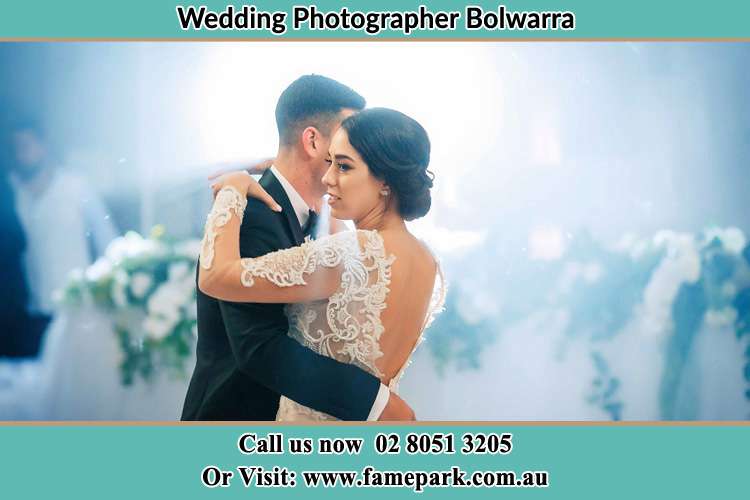 Photo of the Groom and the Bride dancing Bolwarra NSW 2326