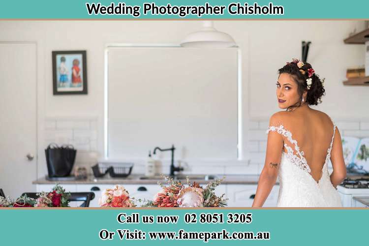 Photo of the Bride striking a pose Chisholm NSW 2322