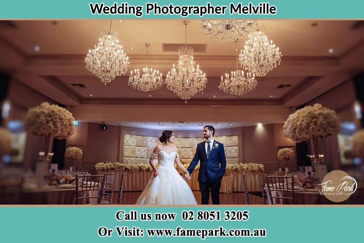 Photo of the Bride and the Groom at the reception venue Melville