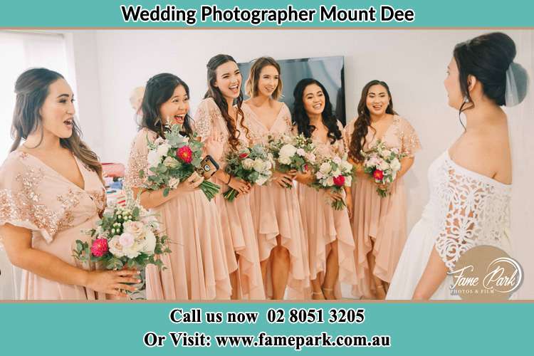 Photo of the Bride with the bridesmaids Mount Dee