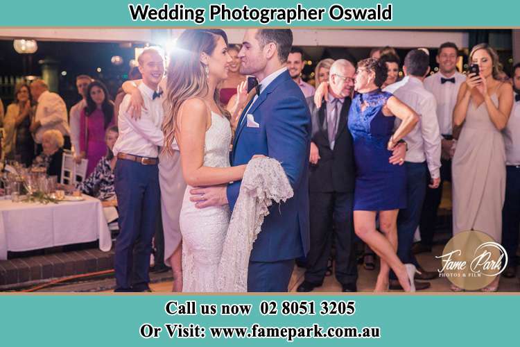 Photo of the Bride and the Groom dancing Oswald NSW 2321