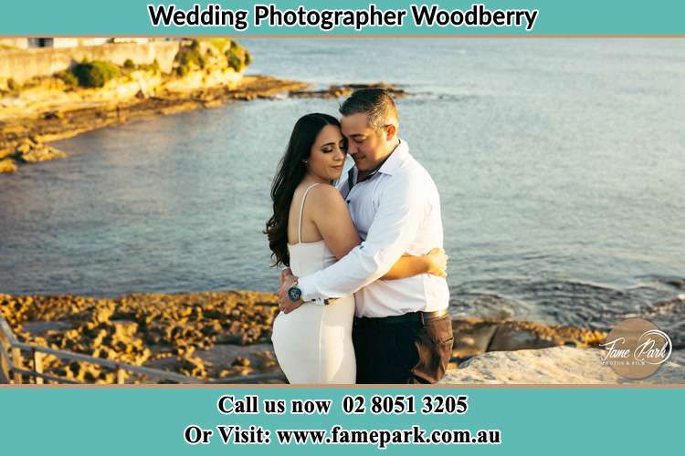 Photo of the Bride and the Groom hugging each other Woodberry NSW 2322